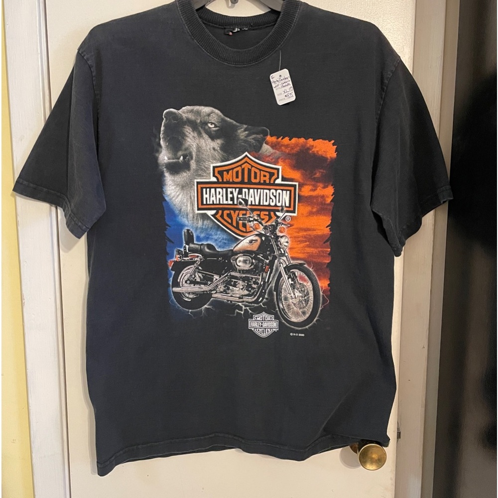 2000 Vintage Harley-Davidson Wolf Ontario Canada T-shirt Size:XL?